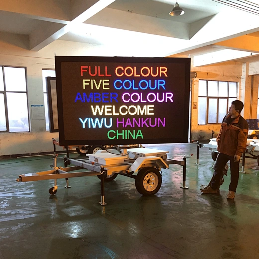 solar Full colour LED sign trailers